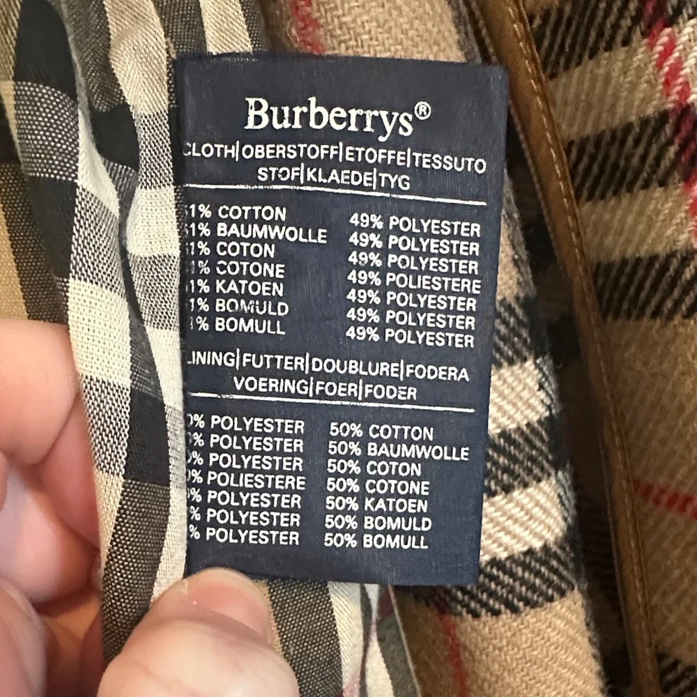 Burberrys Honey Trench Coat EUC - Picture 10 of 15